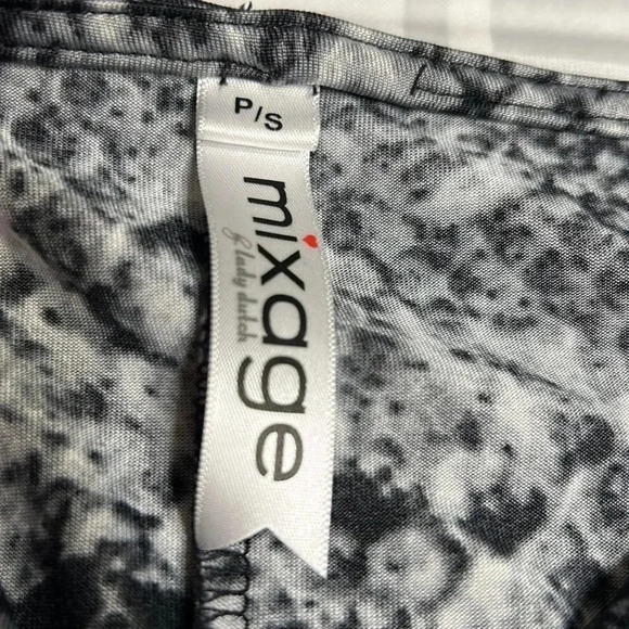 Vintage ,animal print dress, faux wrap,ruching,dark romantic,whimsigoth,event,EC - Picture 12 of 14